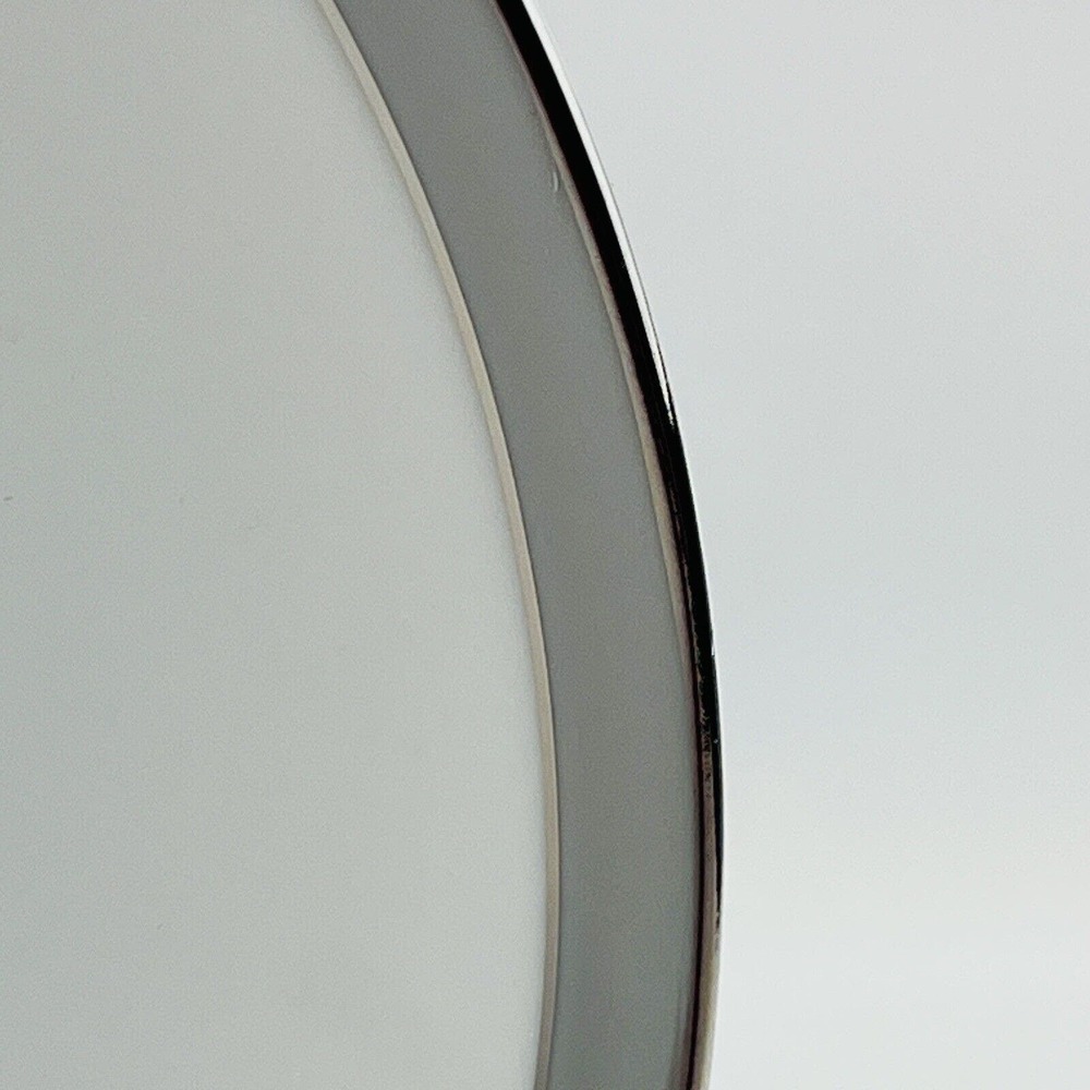 Vintage Thomas Germany‎ 13" Platter Gray Platinum Band & Trim THO194 - Picture 2 of 6